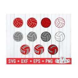 volleyball svg, volleyball dxf, volleyball cut file, volleyball outline, volleyball two color, silhouette, cricut, digital download