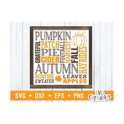 fall subway art svg - dxf - eps - pumpkin - fall - autumn - cut file - sayings - fall svg - silhouette - cricut - digital download