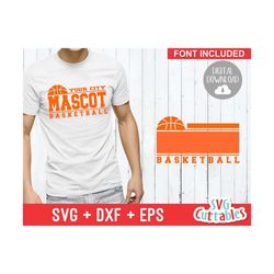 basketball svg - basketball template 0014 - svg - eps - dxf - basketball team svg - silhouette - cricut cut file - svg files - digital file