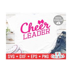 cheer svg - cheerleader - svg - dxf - eps - cheerleading - cheer bow - cut file - silhouette - cricut - digital download