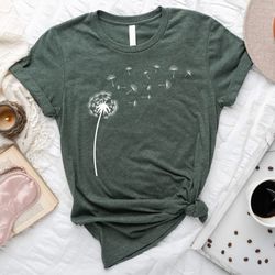 dandelion flower shirt, wild flower shirt, mothers day shirt, unique mom gift, gift for her, christmas gift for mother,