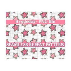 seamless rope stars png, digital download, sublimate, sublimation, paper, printable, americana, cowgirl, western, country, pink, cute