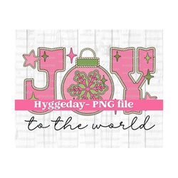 joy png, digital download, sublimation, sublimate, merry, christmas, holidays, bauble, ornament, ball, country, western, cute, kids, pink