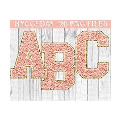 digital chenille letters png, digital download, sublimate, sublimation, graphics, varsity letters, glitter, sports, dtg, nude, blush