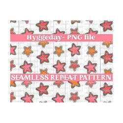 seamless rope stars png, digital download, sublimate, sublimation, paper, printable, americana, fall, autumn, western, country, pink, cute