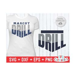 drill svg - drill team cut file - drill template 001 - svg - eps - dxf - png - silhouette - cricut - digital download
