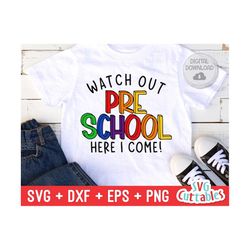 watch out preschool svg - preschool cut file - back to school svg - dxf - eps - png - cut file - silhouette - cricut - digital file