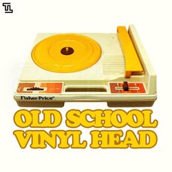 old school vinyl head music png
