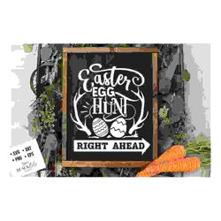 Easter Egg hunt right ahead svg, Cottontail SVG,