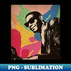 Vintage Poster - Ray Charles Style - PNG Transparent Sublimation File - Revolutionize Your Designs