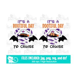 bundle it's a bootiful day to cruise svg, family halloween vacation trip shirt design, digital cut files svg dxf png jpg