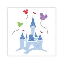 cinderella, castle, balloons, mickey, mouse, head, digital, download, tshirt, cut file, svg, iron on, transfer