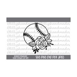 floral softball svg, floral softball png, softball svg designs, softball girl svg, softball life svg, softball decal svg, softball clipart