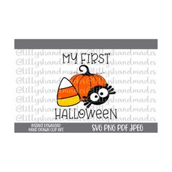 my first halloween svg, my 1st halloween svg, baby halloween svg, my first halloween png, kids halloween svg, happy halloween svg