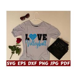 love volleyball svg - volleyball lover svg - volleyball design svg - volleyball cut file - volleyball clipart - volleyball shirt - love svg