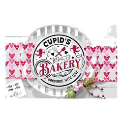 Cupid's Bakery SVG, Farmhouse Valentine svg, Cupid's Bakery,  Cupid's Round label svg, Love potion svg, Premium Love Potions svg
