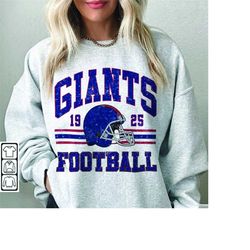 giants football sweatshirt, shirt retro style 90s vintage unisex crewneck, graphic tee gift for football fan sport