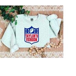 football taylor's version sweatshirt | travis kelce | swift | football era