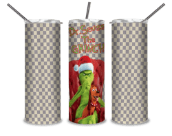Grinch with dog sit on a chair tumbler, Christmas Grinch png, Grinch png, sublimation, digital download