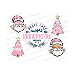 bundle christmas svg, christmas svg, pink santa christmas svg, christmas season svg, christmas trees svg, funny christmas svg