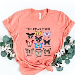 the eras tour butterfly t-shirt taylor swiftie merch tee, the eras tour 2023 top, taylor swiftie eras tour, taylor swift