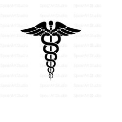 caduceus svg, medical symbol svg, md svg, star of life svg, doctor svg, nurse svg, png, ai, pdf, jpg, instant digital download