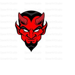 devil svg - devil face svg cricut cut files - jpg • png • pdf • svg • ai