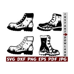 traveling boots svg - camping boots svg - hiking boots svg - boots svg - traveling cut file - shoes boots svg - mountain boots svg - cricut