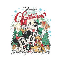 Vintage Mickey And Friend Magical Place On Earth PNG File