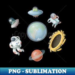 astronaut dogstronaut and aliens - png transparent sublimation file - unleash your inner rebellion