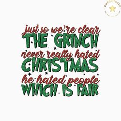 Retro The Grinch Christmas Which Is Fair PNG Download File