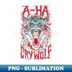 cry wolf -- metal style design - artistic sublimation digital file - unlock vibrant sublimation designs