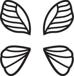 butterfly wings silhouette svg, png, jpg files. butterfly wings design. wings of butterfly. digital download.