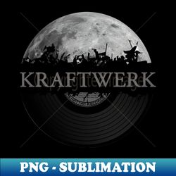 kraftwerk moon vinyl - stylish sublimation digital download - stunning sublimation graphics