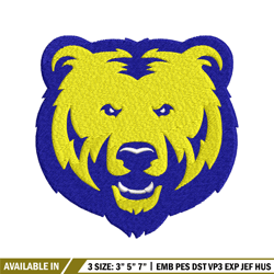 northern colorado bears embroidery design, northern colorado bears embroidery, logo sport embroidery, ncaa embroidery.