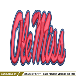 ole miss rebels embroidery, ole miss rebels embroidery, football embroidery, sport embroidery, ncaa embroidery.