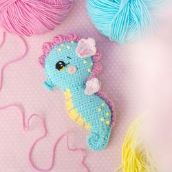 seahorse crochet pattern. ragdoll amigurumi pdf in eng