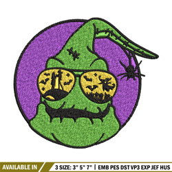 oogie boogie man embroidery design, oogie boogie embroidery, halloween design, embroidery file, digital download.