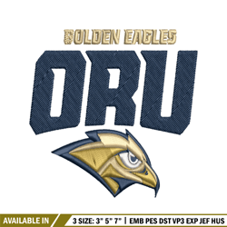 oral roberts golden eagles embroidery design, oral roberts golden eagles embroidery, sport embroidery, ncaa embroidery.