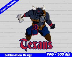 texans png, football mascot warrior style, texans t-shirt design png for sublimation, sport mascot design