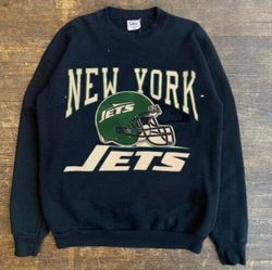 vintage new york football sweatshirt, jets football shirt, ny jets nfl crewneck sweatshirt , game day football tee unise