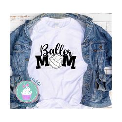 volleyball svg volleyball mom svg, baller mom svg busy raising ballers svg sports life svg football svg eps dxf png cut file sublimation