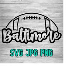 baltimore football 001 svg png jpg | layered vector file | sublimination file | die cutting file | retro style | clip art | digital download