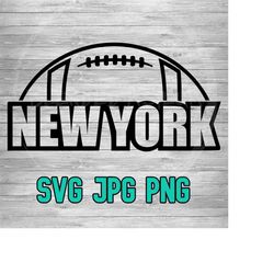 new york football 002 svg png jpg | layered vector file | sublimination file | die cutting file | retro style | clip art | digital download