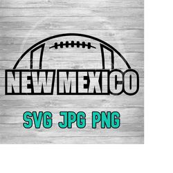 new mexico football 002 svg png jpg | layered vector file | sublimination file | die cutting file | clip art | digital download