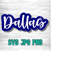 dallas 001 svg png jpg | layered vector file | sublimination file | die cutting file | retro style | clip art | digital download