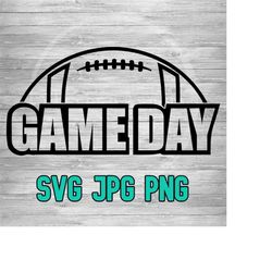 game day 002 svg png jpg | football gameday vector file | cricut file | silhouette | football game day vector cut file | digital download