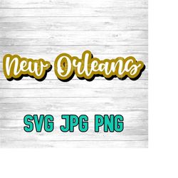 new orleans 001 svg png jpg | layered vector file | sublimination file | die cutting file | retro style | clip art | digital download