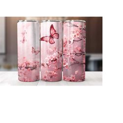 butterfly 20 oz tumbler wrap, butterfly tumbler wrap, vibrant wrap, straight template, tapered, sublimation graphics