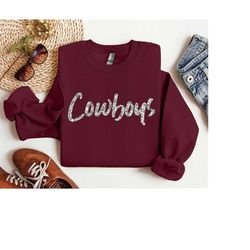 vintage cowboy football t-shirt sweatshirt, vintage style dallas football shirt, cowboy sweatshirt, football shirt, dall